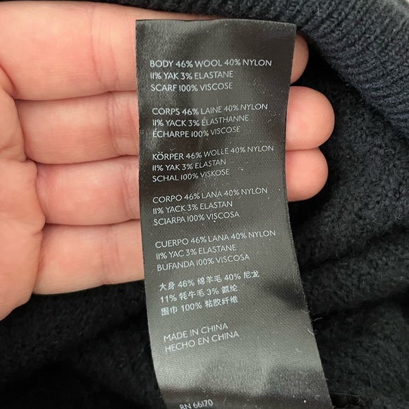 Anthropologie Liora Tie Back Sweater 3X Wool Plus Slouchy Pullover - Picture 12 of 12